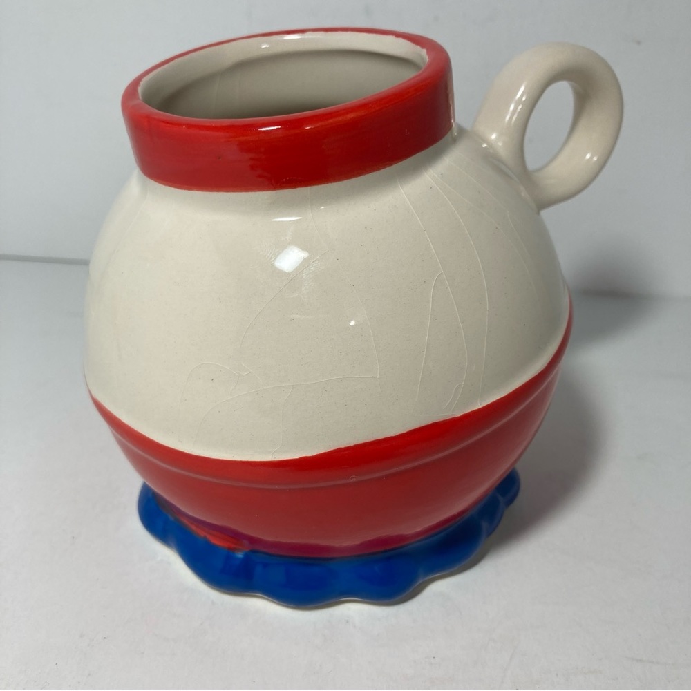 Fishing Bobber Gone Fishin'  Red White Ceramic Coffee Cup Mug by Big Mouth 16 oz - Picture 5 of 11